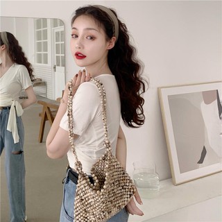 Áo thun crotop thắt eo