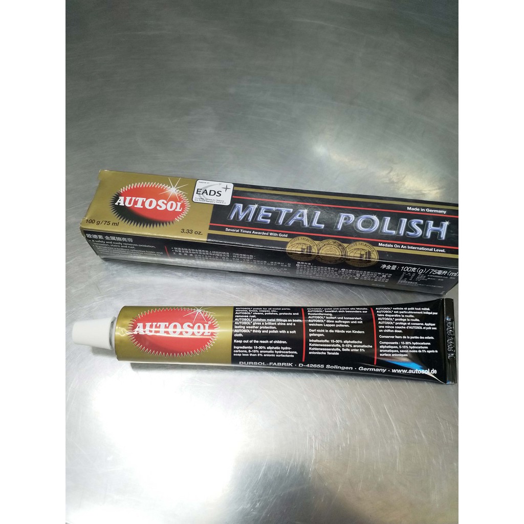 Kem đánh bóng bề mặt kim loại METAL POLISH của AUTOSOL (100g/tuýp)