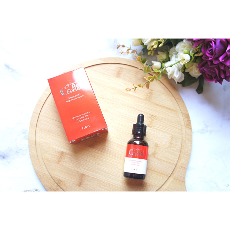 Tinh chất phục hồi dưỡng trắng sáng da, mờ vết thâm Tiam My Signature Red C Serum 30ml