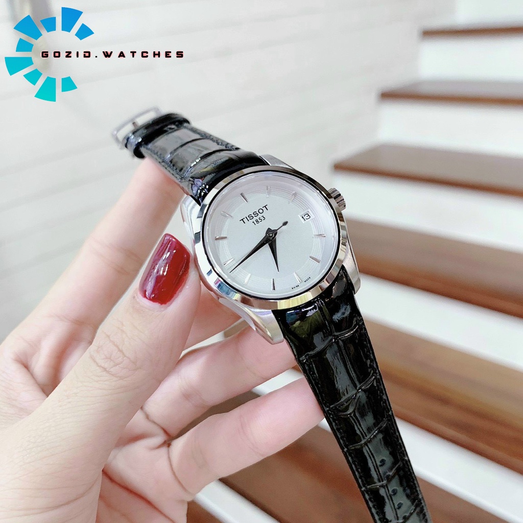 Đồng hồ nữ cao cấp Gozid Tisot 1853 dây da bóng , khóa bướm , sang trọng đẳng cấp-Gozid.watches | BigBuy360 - bigbuy360.vn