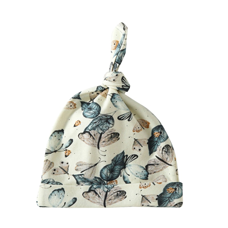 Mũ Trùm Đầu Bằng Cotton Mềm Mại In Họa Tiết Hoa Đáng Yêu Dành Cho Trẻ Sơ Sinh