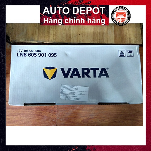 Ắc quy Varta Ssilver AGM LN6 12V105AH chính hãng cho xe ô tô Mercedes BMW Audi Porsche Land Rover