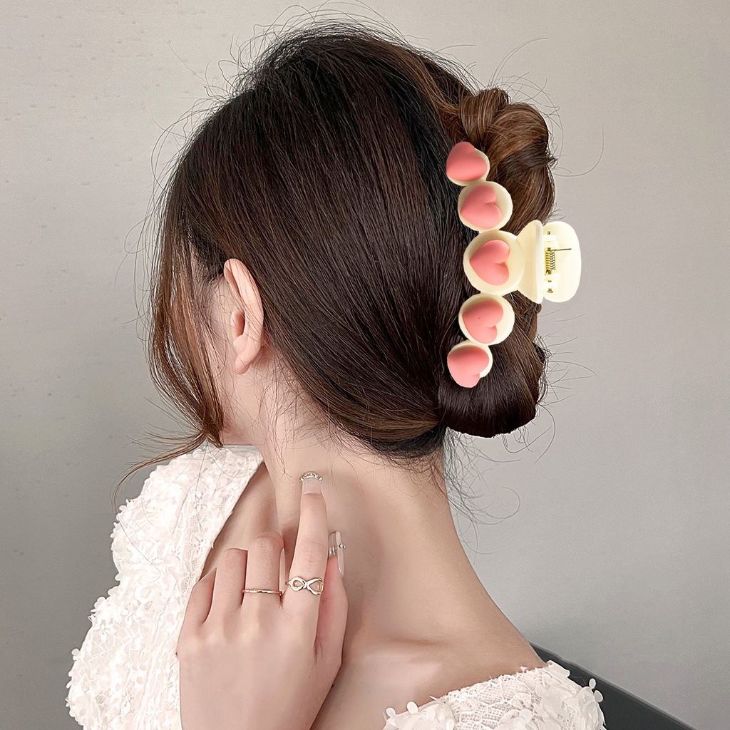 Kẹp bấu tóc HAIMEIKANG cỡ lớn màu sắc ngọt ngào phong cách Hàn Quốc thời trang cho nữ