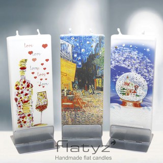 Nến tranh vẽ thủ công FLATYZ - Bức họa men tình (Romance love)