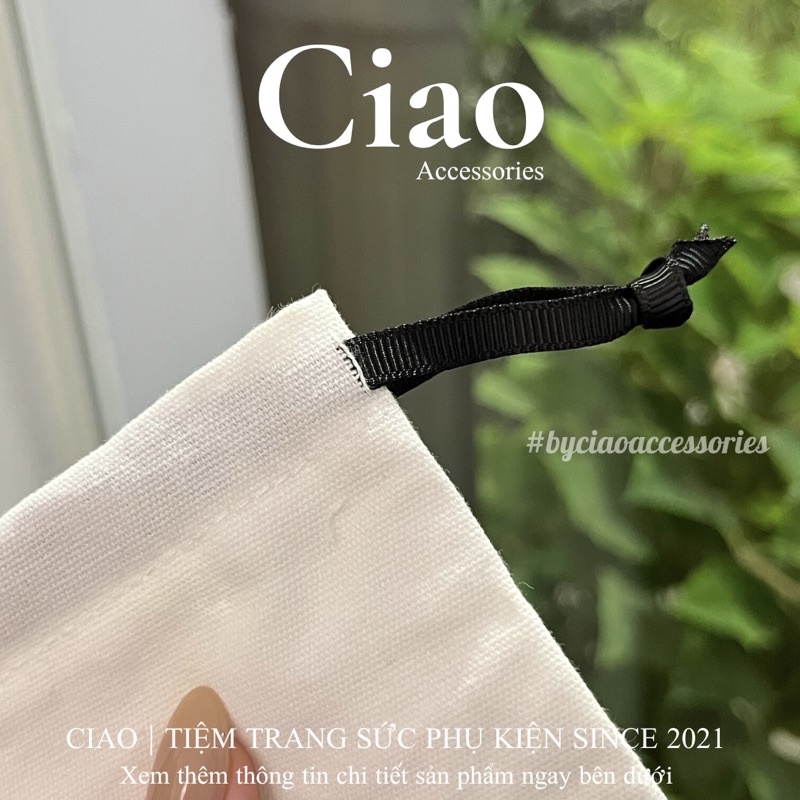 Túi dây rút đựng phụ kiện trang sức nhỏ gọn tinh tế Ciao accessories