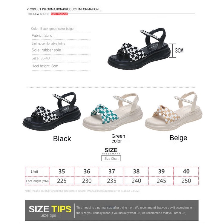 Giày Sandal Đế Mềm Dày Dặn Chống Mòn Đính Ngọc Trai Thời Trang Dành Cho Nữ