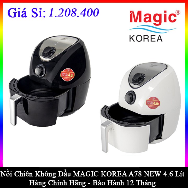 Nồi chiên nướng không dầu Magic Korea A78N 4.5L