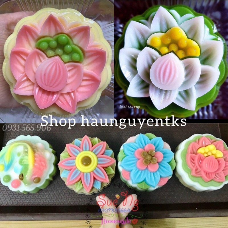Khuôn trung thu rau câu Vĩnh Trường 250g  dùng làm bánh trung thu, nhấn xôi, cơm