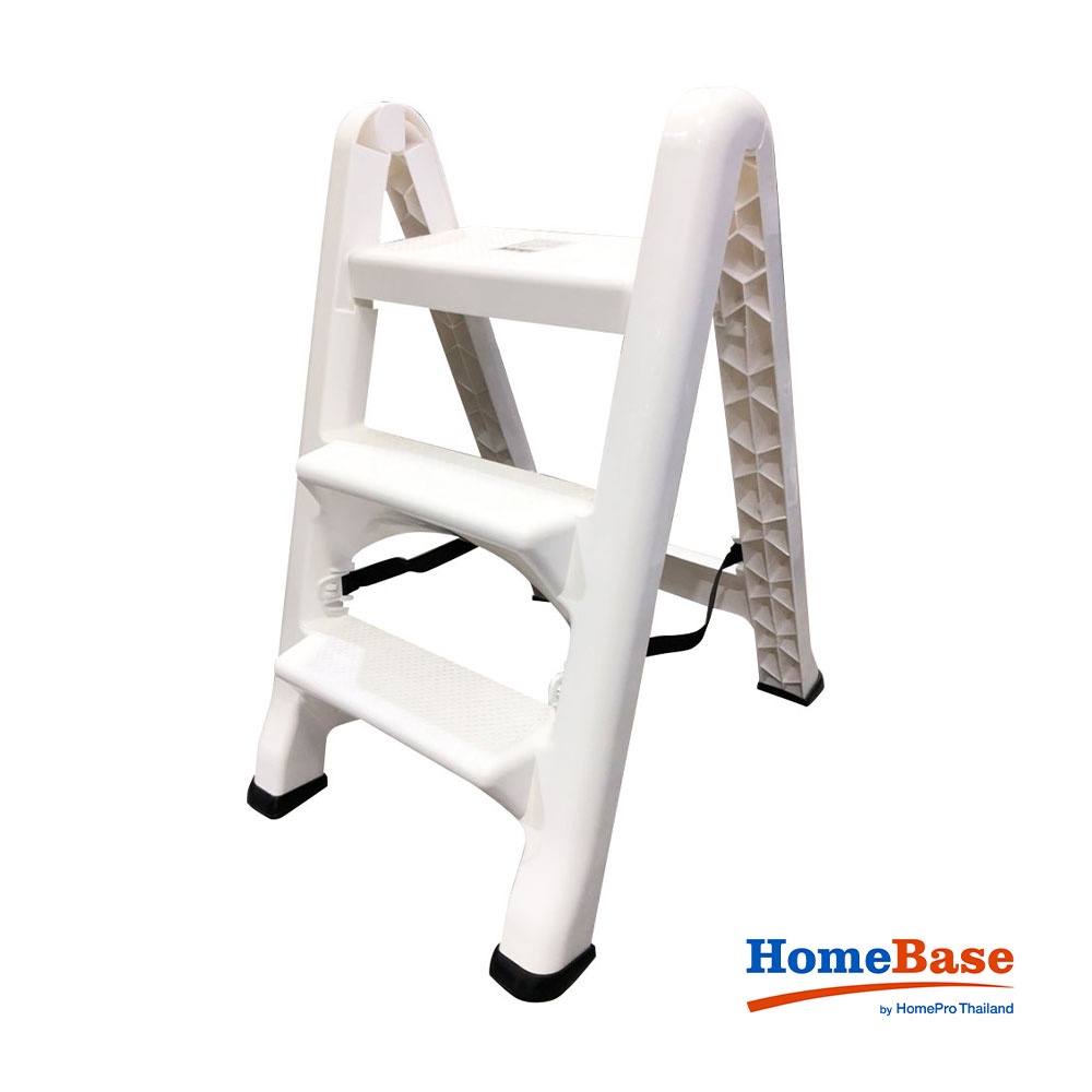 HOMEBASE MATALL Thang xếp nhựa 3 tầng Thái Lan W45.5XH82.5xD15cm màu trắng