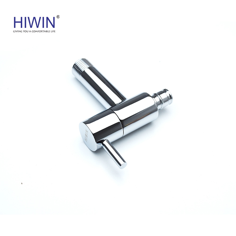 Van T chia nước vòi sen vòi xịt, van giảm áp lực nước chất liệu đồng mặt gương HIWIN JF-098