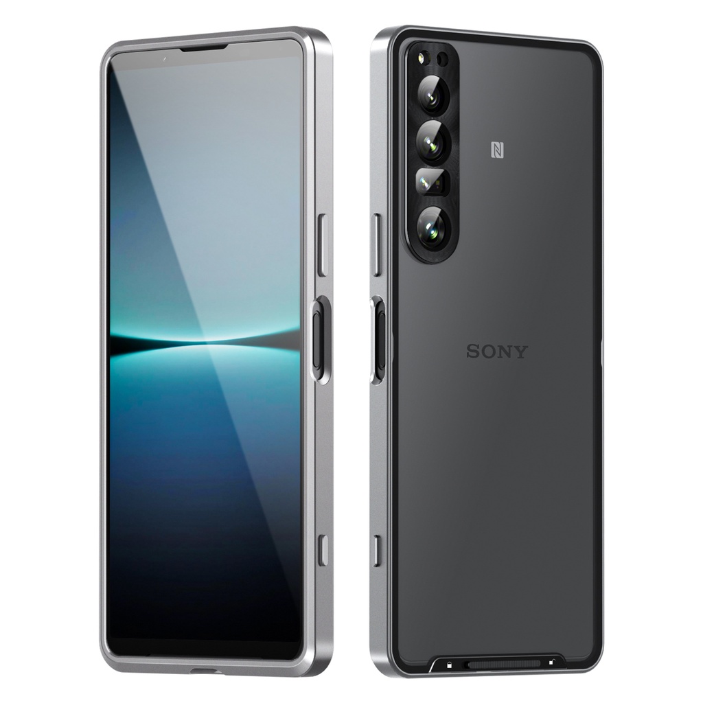Ốp Điện Thoại Viền Nhôm 3D Chống Sốc Bảo Vệ Ống Kính Máy Ảnh Cho Sony Xperia 1 IV 10 IV