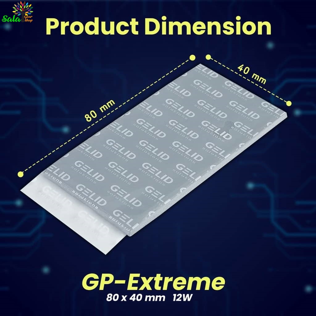 Miếng dán tản nhiệt Gelid GP-EXTREME Thermal Pad 80*40*1.5mm
