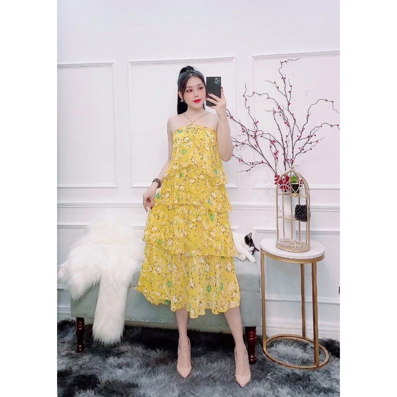 Đầm voan cổ yếm (45-55 kg vừa )