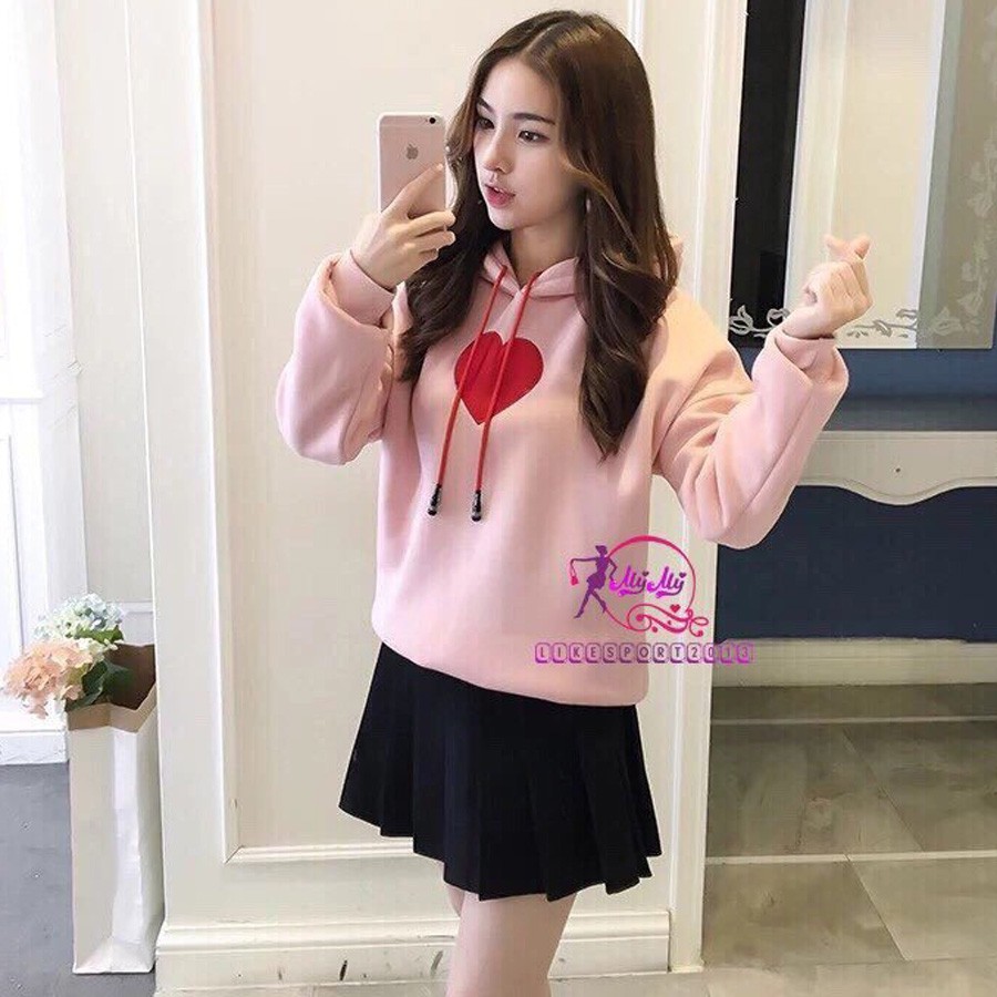 💖ÁO HOODIE NỈ BÔNG [Tim Thêu - Kèm Ảnh Thật] | BigBuy360 - bigbuy360.vn
