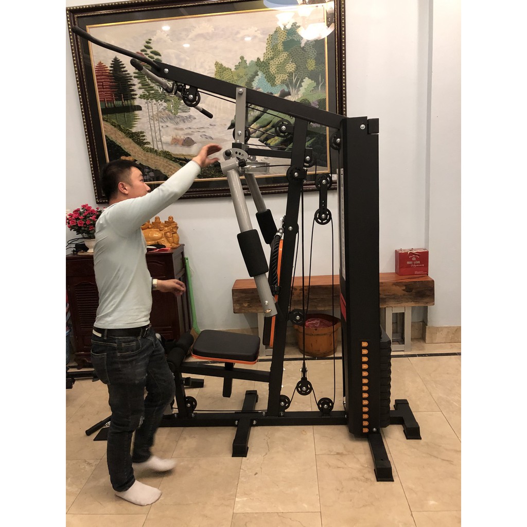 Giàn tạ đa năng tập ngực, kéo xô, tập tay, đá chân, xà đơn tại nhà HQ708 nhập khẩu chính hãng - SÀI GÒN SPORT