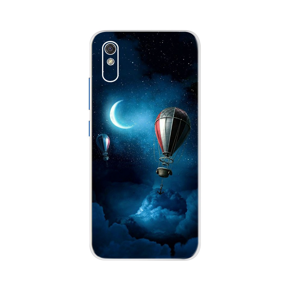 Ốp điện thoại TPU silicon dẻo in họa tiết đáng yêu cho Xiaomi Redmi 9A