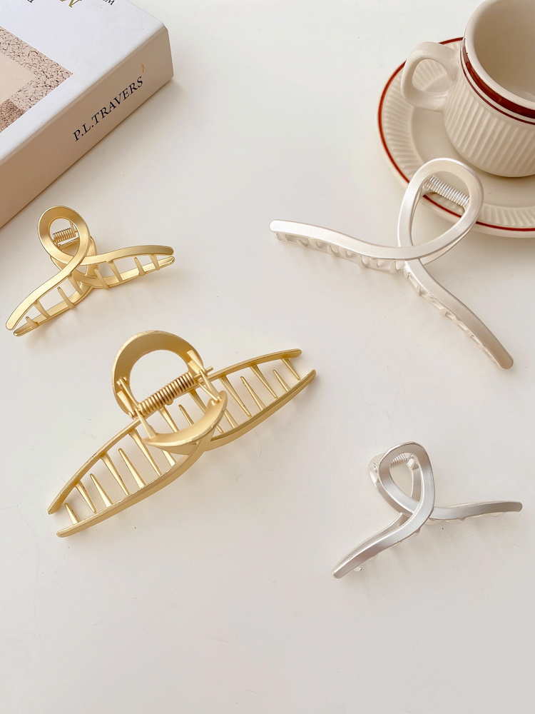 Metal hair clip elegant temperament Korea elegant large catch clip hair accessory