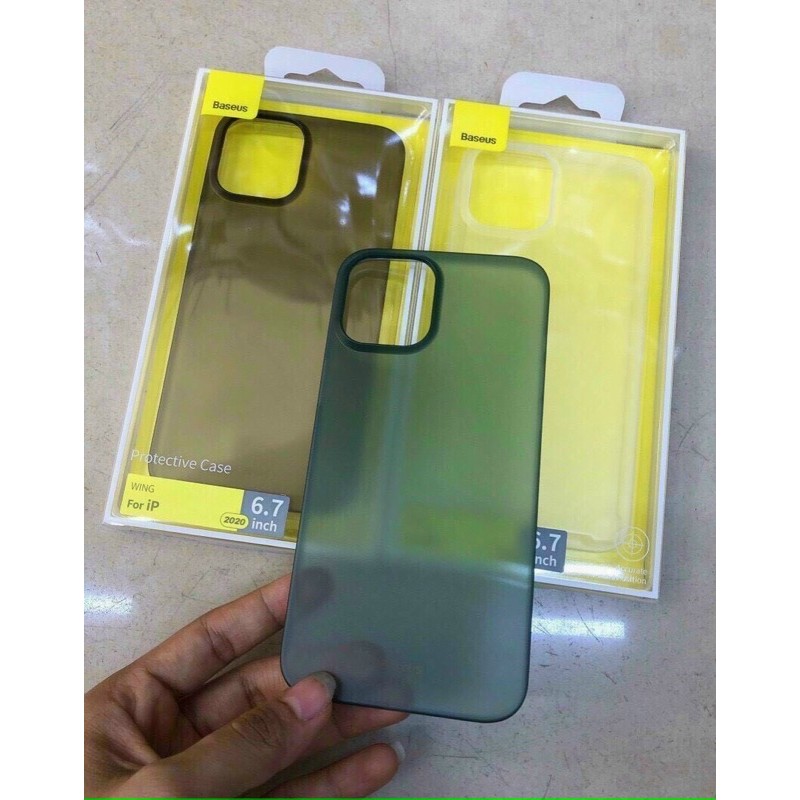 Ốp lưng siêu mỏng nhám baseus cho iphone 11.11promax ,12.12pro,12promax
