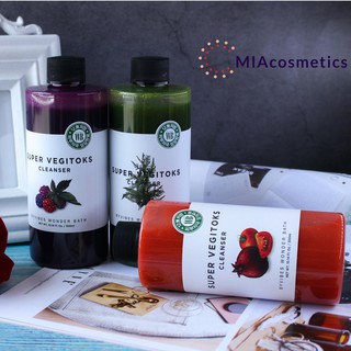 [CHÍNH HÃNG] Sữa rửa mặt thải độc rau củ SUPER VEGITOKS CLEANSER GREEN (MÀU XANH)