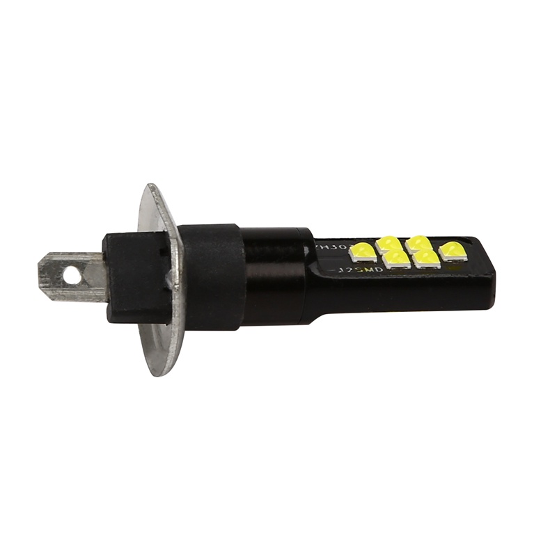 2 cái H1 Bóng đèn Led ô tô 12V-24V 12Smd 3030 Chipset,W5W Bóng đèn194 Bóng đèn Led cho đèn sương mù Màu trắng