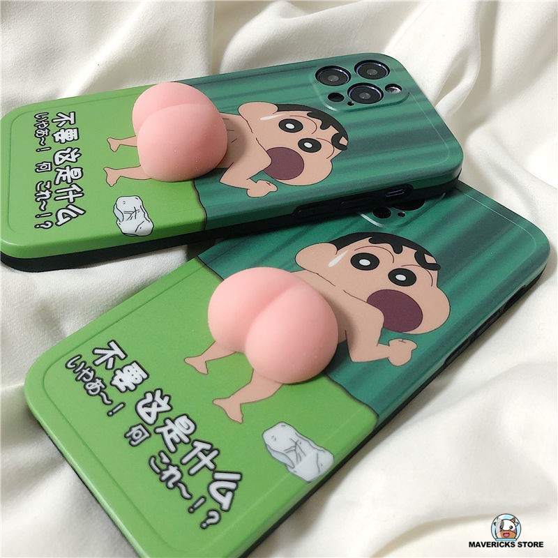 Ốp Lưng In Hình Cậu Bé Bút Chì Dễ Thương Cho Iphone 12 / 11pro / Max / X / Xs / Xr / Iphone7 / 8 / Plus / Mini / 11