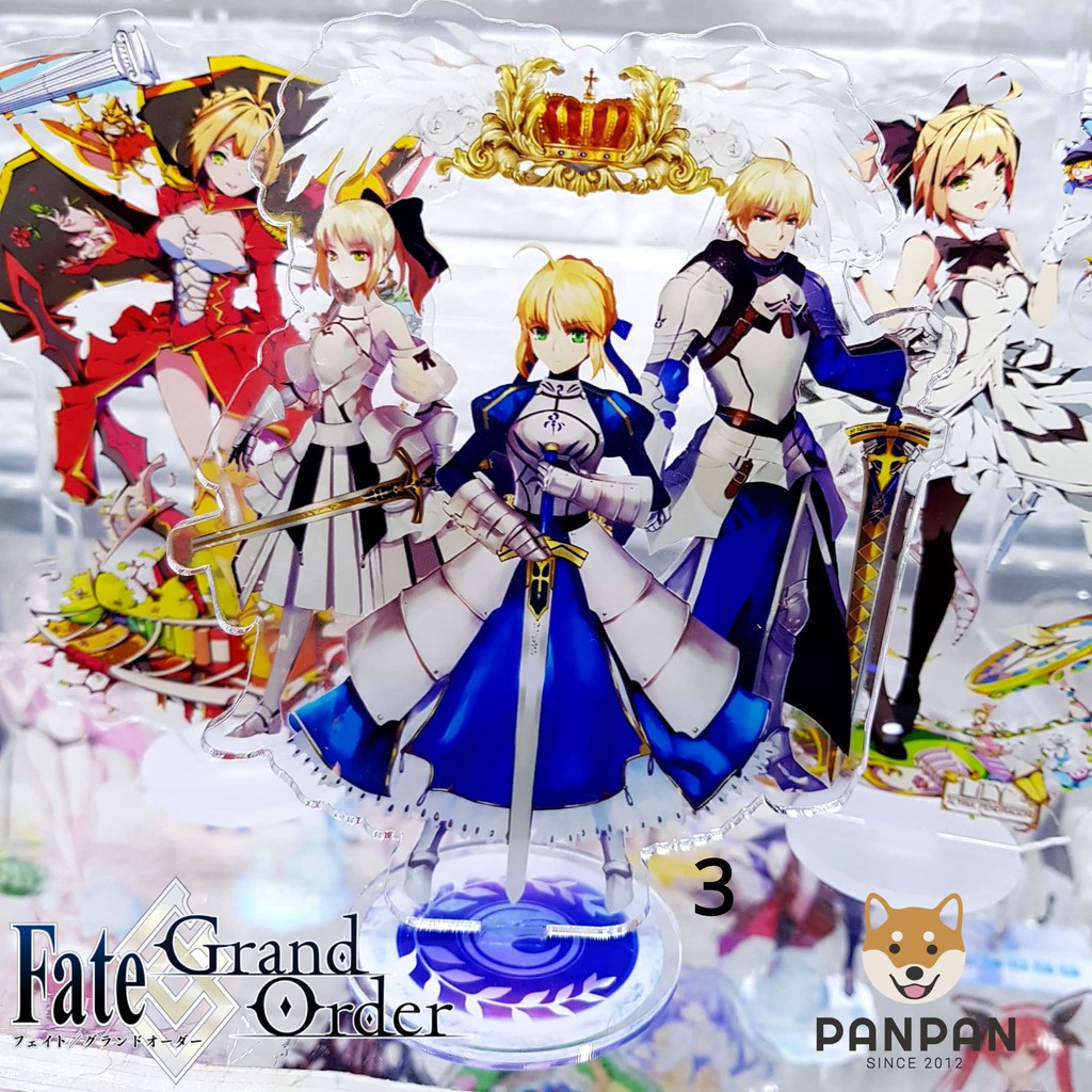 Mô Hình Standee Acrylic Anime Hình Fate/Grand Order - Saber