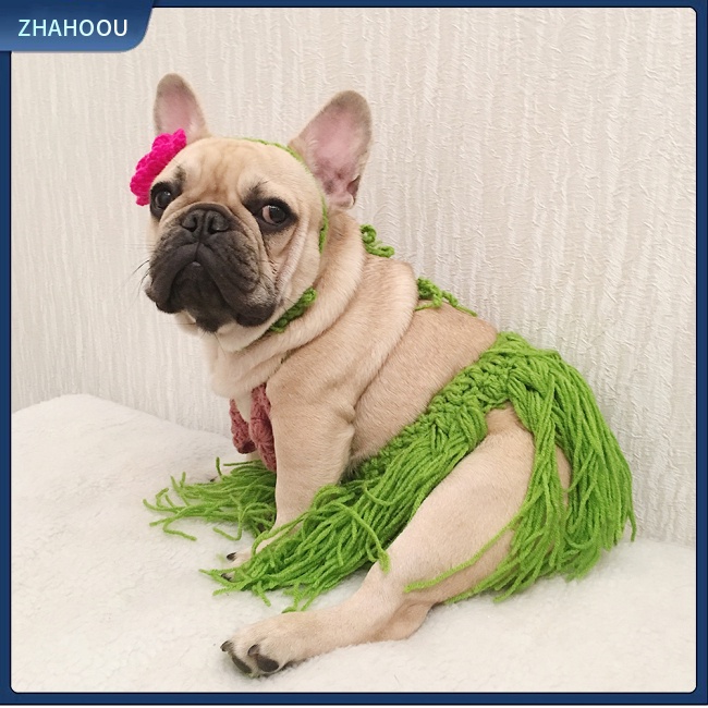 ☃Nhà☃ Chân Váy Tua Rua Hóa Trang Chó Bull Corgi