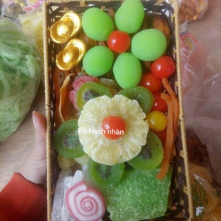 Giỏ mây mứt 200