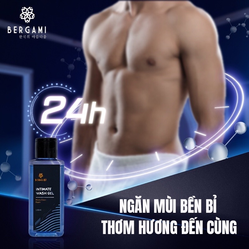 [Freeship] Dung dịch vệ sinh nam Bergami 130ml (03-2025)