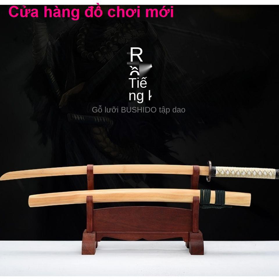 Kiếm gỗ Iaime có vỏ, luyện tập đạo lưỡi samurai, đồ chơi kéo Nhật Bản, đóng kiếm, biểu diễn võ