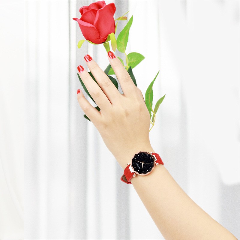 (GIÁ CỰC SỐC) Đồng hồ nữ GOGOEY KOREA mặt kim tuyến + Tặng kèm pin đồng hồ, vòng tay