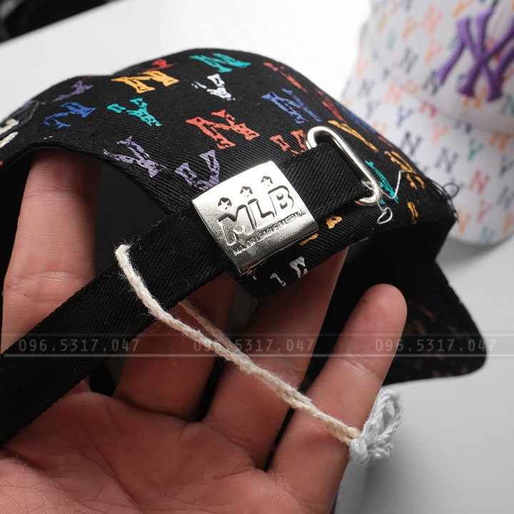 Mũ Nón Kết NY MLB Phong Cách Hàn Quốc, Họa Tiết Rainbow Dome Đẹp, Hàng Nhập Đầy Đủ Tem