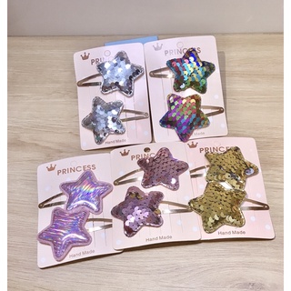 5 cặp kẹp ngôi sao sequins lấp lánh