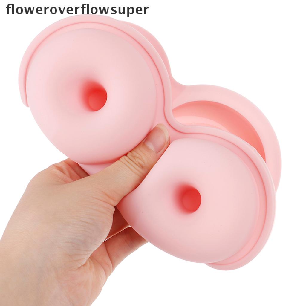 Bộ 4 Khuôn Silicone Làm Bánh Donut Chống Dính Kèm 4 Khuôn Làm Bánh Donut