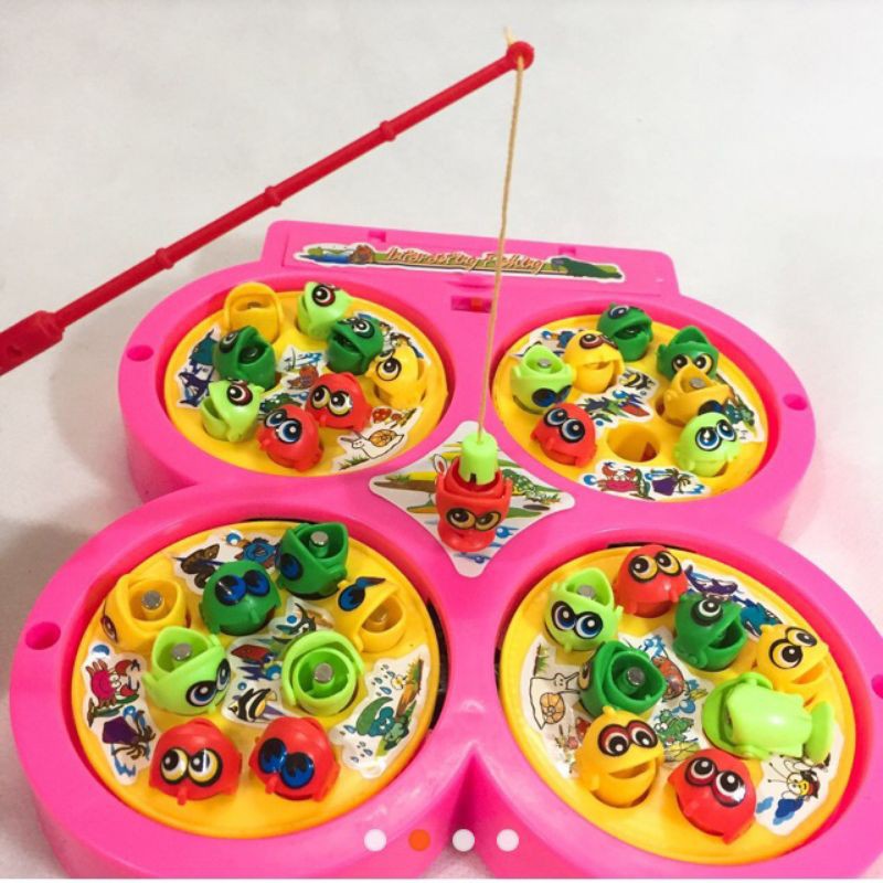 Bộ câu cá phát nhạc 4 hồ câu kèm pin