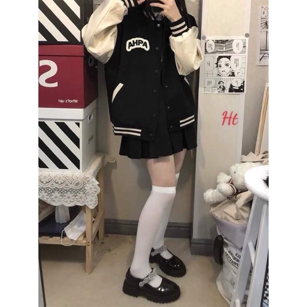 Áo khoác NỈ bomber AHPA HT12