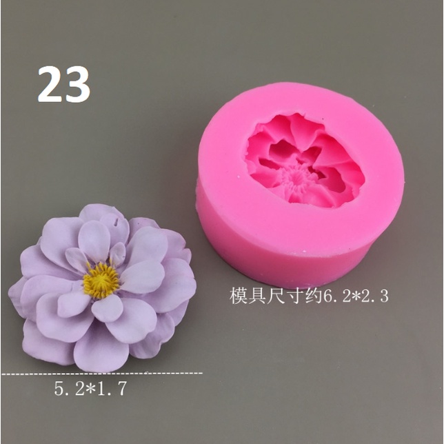Khuôn silicon 4d Phong Khang làm rau câu hình hoa mai