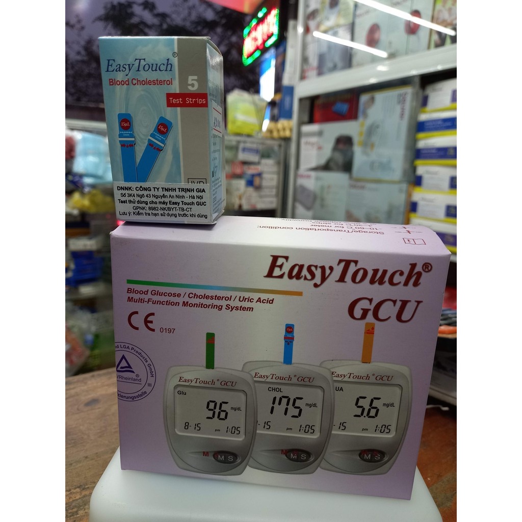 Que thử mỡ máu,cholesterol cho máy đo Easytouch GCU ET322(5 que)