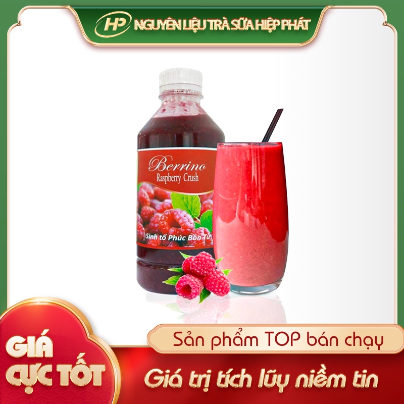 Sinh tố Phúc Bồn Tử BERRINO - 1 Lít [35% THỊT QUẢ] - SP010133 - Nguyên liệu pha chế trà sữa HIỆP PHÁT