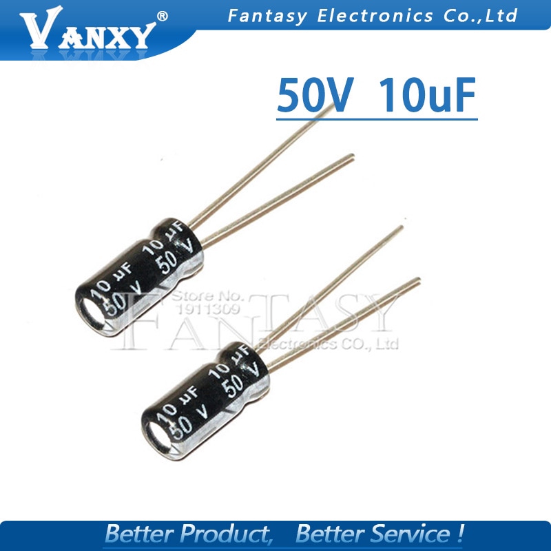 Set 50 Tụ Điện 50v10uf 5x7mm 10uf 50v 5x7 Chất Lượng Cao