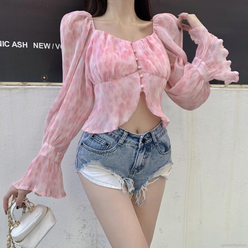 Áo nữ tay dài hở vai thời trang quyến rũ