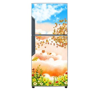 Decal dán trang trí tủ lạnh mẫu phong cảnh 2