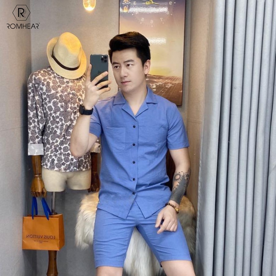 Bộ đũi Sơ Mi cao cấp xuất khẩu, vải chống nhăn thoáng mát, form thời trang phong cách | BigBuy360 - bigbuy360.vn