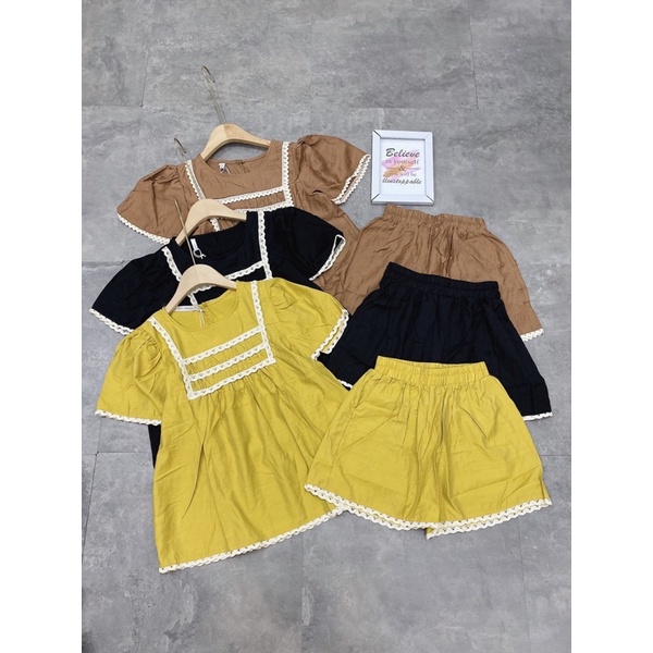 [Siêu Hot] Bộ Đũi Viền Ren 3 Màu Siêu Xinh Có Ảnh Thật Kèm Video | BigBuy360 - bigbuy360.vn