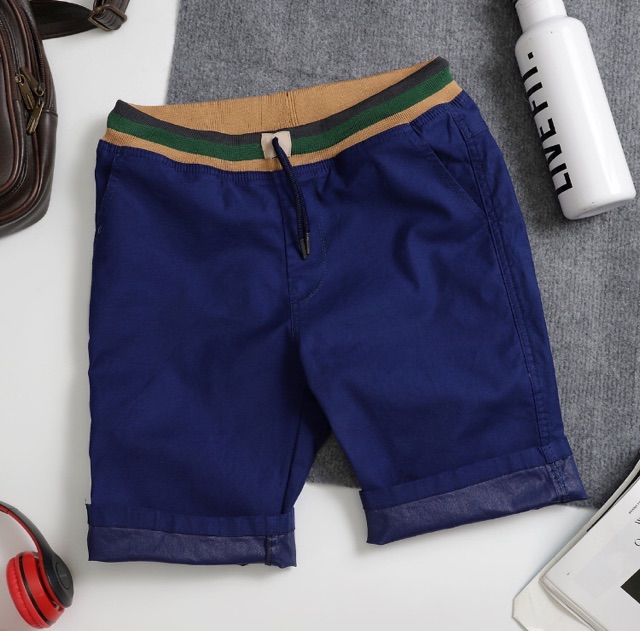 Quần sọt Nam Kaki lưng thun vải giản cao cấp | BigBuy360 - bigbuy360.vn