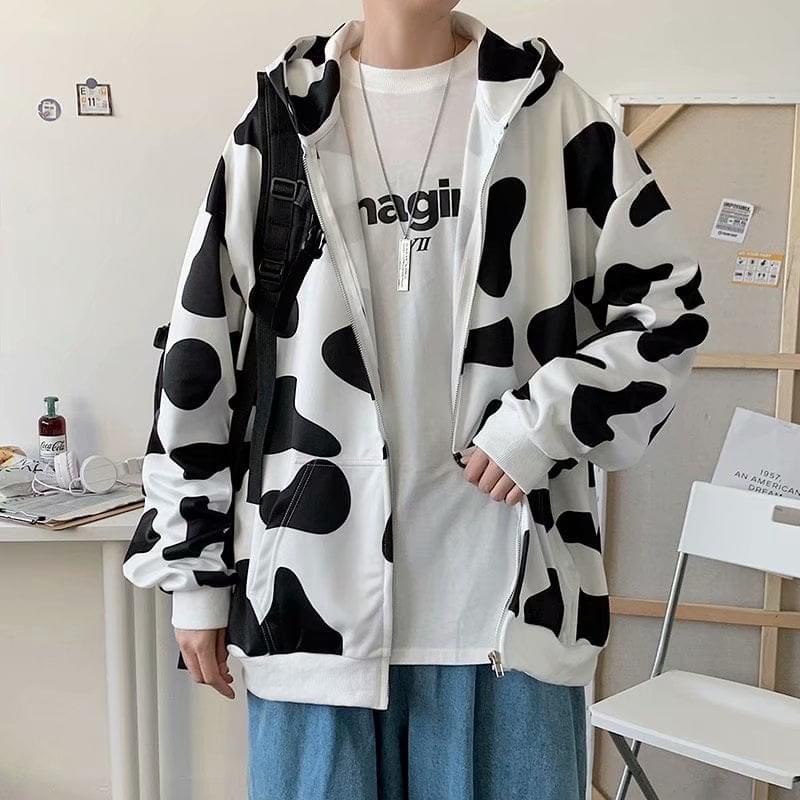 [FreeShip] [Hoàn xu 50%] Áo Khoác có Nón Form Rộng Nam Nữ Con Bò SữaZURAVN | BigBuy360 - bigbuy360.vn