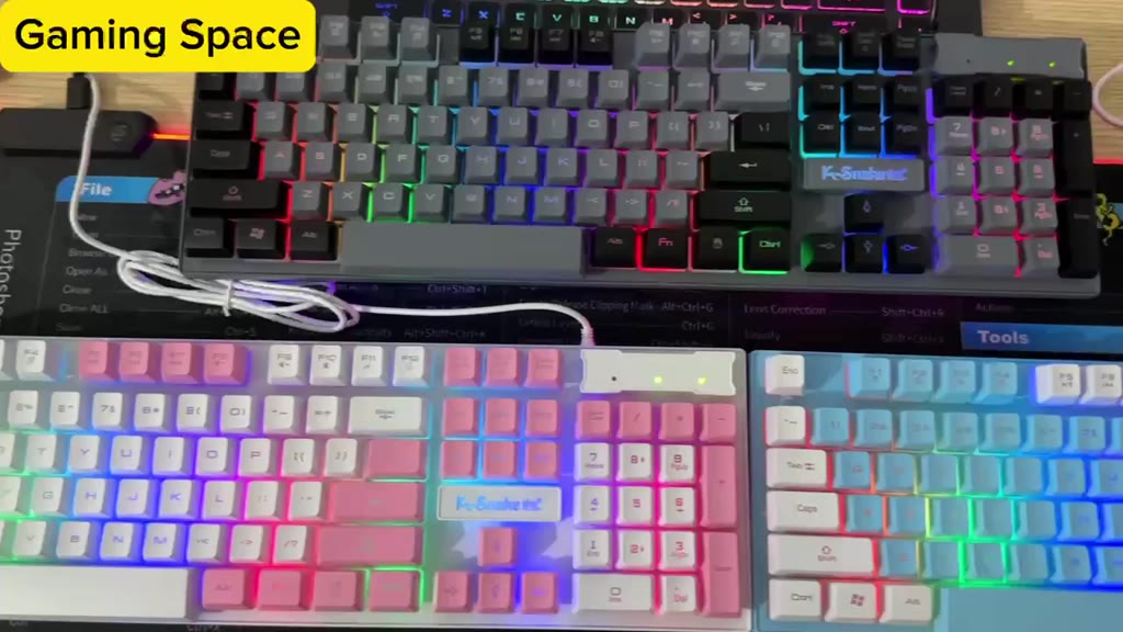 Bàn phím gaming, Bàn phím máy tính K4 chuyên game pc cao cấp Led RGB | BigBuy360 - bigbuy360.vn