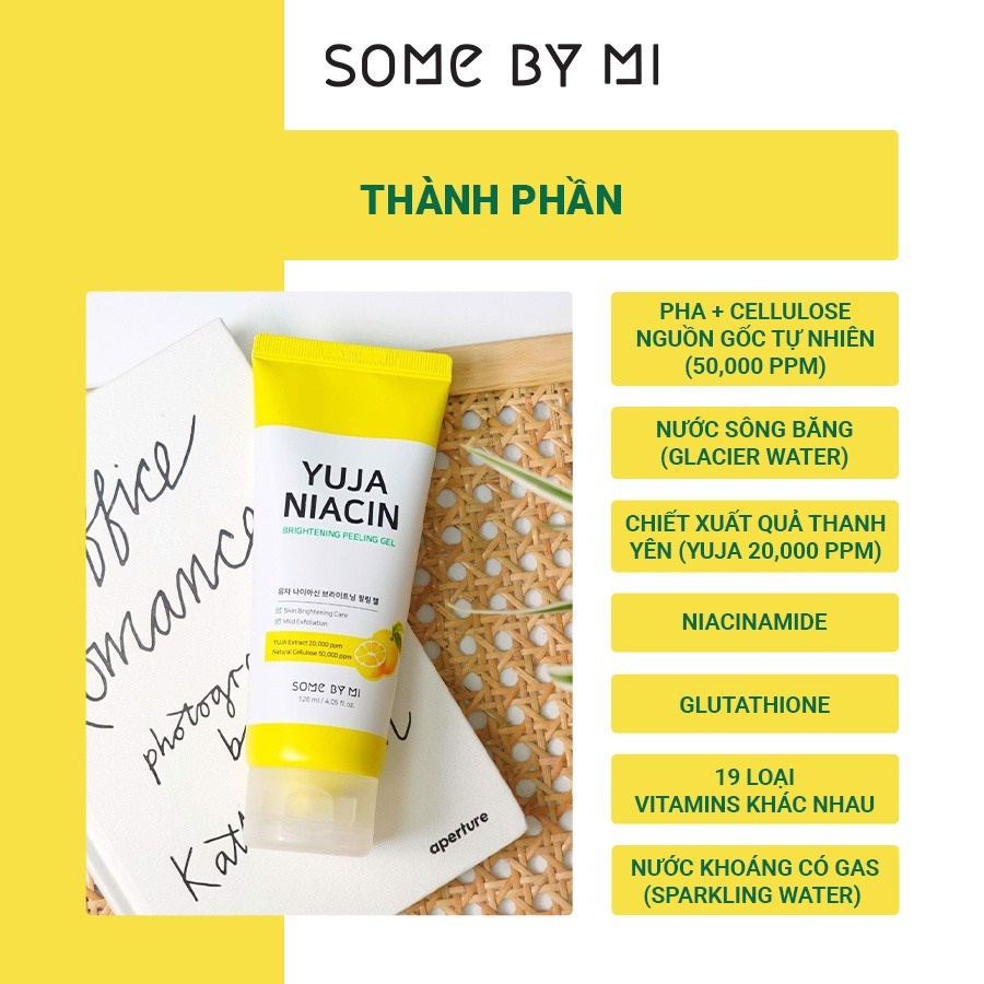 Gel Tẩy Da Chết, Dưỡng Trắng Da Some By Mi Yuja Niacin Brightening Peeling Gel 120ml