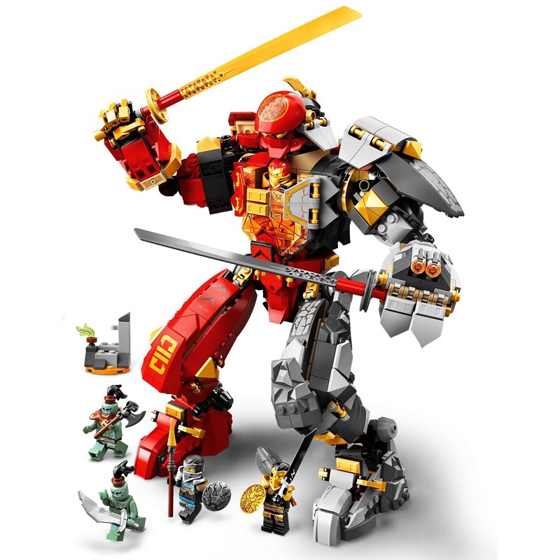 Mẫu lắp ráp Mô hinh Người khổng lồ đá lửa của Kai  4026  Ninjago Fire Stone Mecha Robot Season