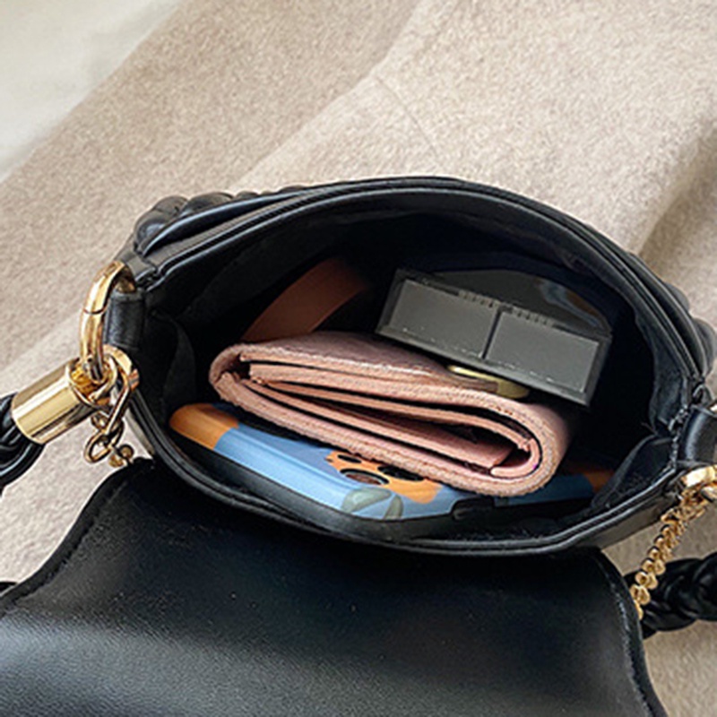 IELGY Túi Đeo Vai Dây Xích Hình Trái Tim Thoải Mái Thời Trang Cho Nữ